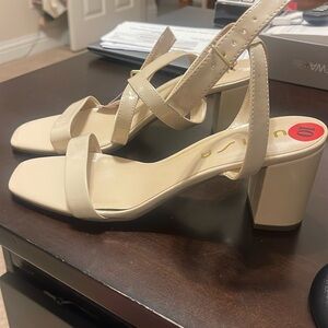 Unisa high heeled sandals in nude